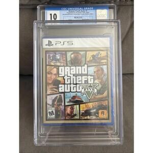 Grand Theft Auto V PlayStation 5 CGC 10 A++ Perfect PS5 Sealed New Graded